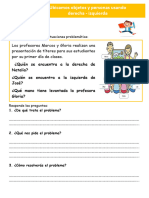 D2 A1 FICHA MAT. Ubicamos Objetos y Personas Usando Derecha - Izquierda