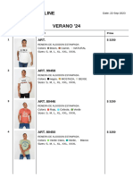 Shop Online Verano '24: No. Product Detail Price 1