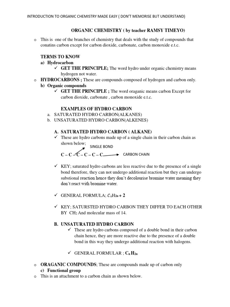 Introduction To Organic Chemistry Download Free Pdf Hydrocarbons