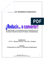 Relato de experiencia pedagógica MEDICIONES