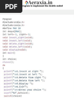 Data Structure - Q1) Write A Program To Implement The Double Ended - Queue Aeraxia - in