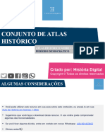 [Período Democrático][Atlas Histórico] Conjunto de Atlas Histórico