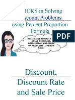 Discount, Discount Rate and Sale Price
