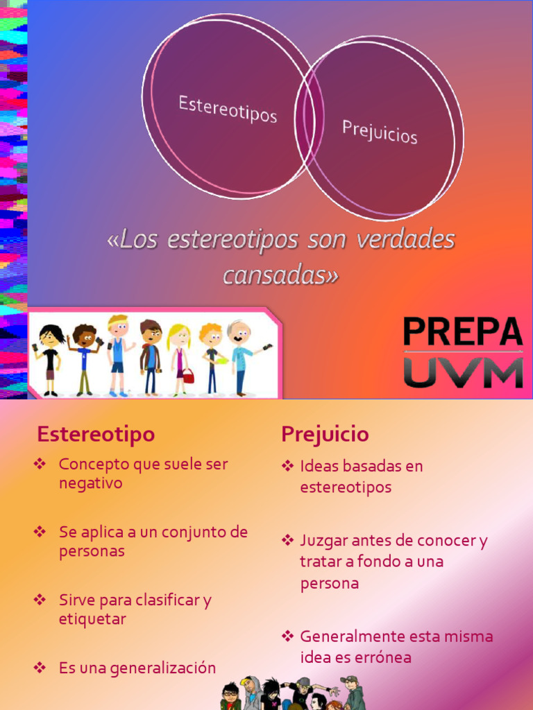 Prejuicios y Estereotipos | PDF | Estereotipos | Prejuicios
