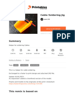 Cable Soldering Jig