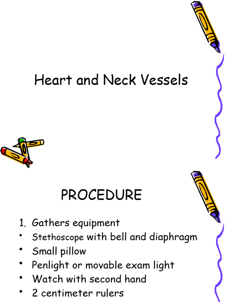 Heart and Neck Vessel Assessment Guide | PDF | Pulse | Heart