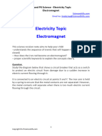 Revision Notes - Electricity Topic - Electromagnet