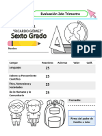 Examen 6° Segundo Trimstre