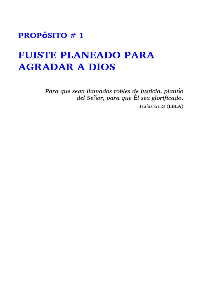 Planeado para Agradar a Dios | PDF | Dios | Biblia