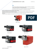 GAS X0-X1-X2-X3-X4-X5CE: Quemadores de Gas 1 Llama