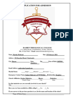 Application For Enrollment Form M Muhwati