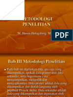 METODOLOGI PENELITIAN (Lengkap)
