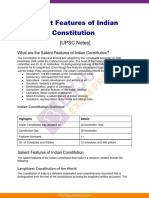 Salient Features of Indian Constitution Upsc Notes 22
