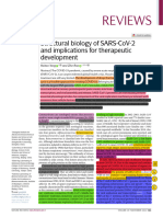 Reviews: Structural Biology of Sars-Cov-2 and Implications For Therapeutic Development