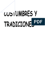 Costumbres y Tradiciones