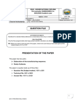 Manufacturing Analysis Continuous Assessment