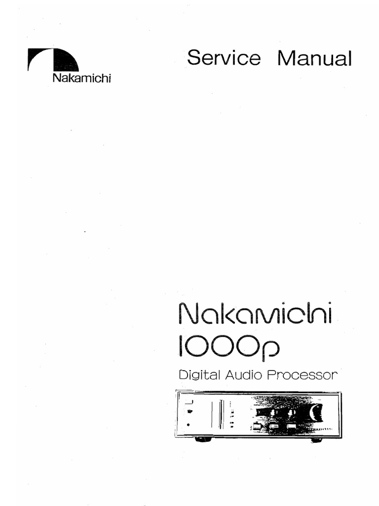 Nakamichi Cassette Deck Service Manuals - Expert Q&A