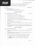 (A) Business Statistics - Regression Analysis