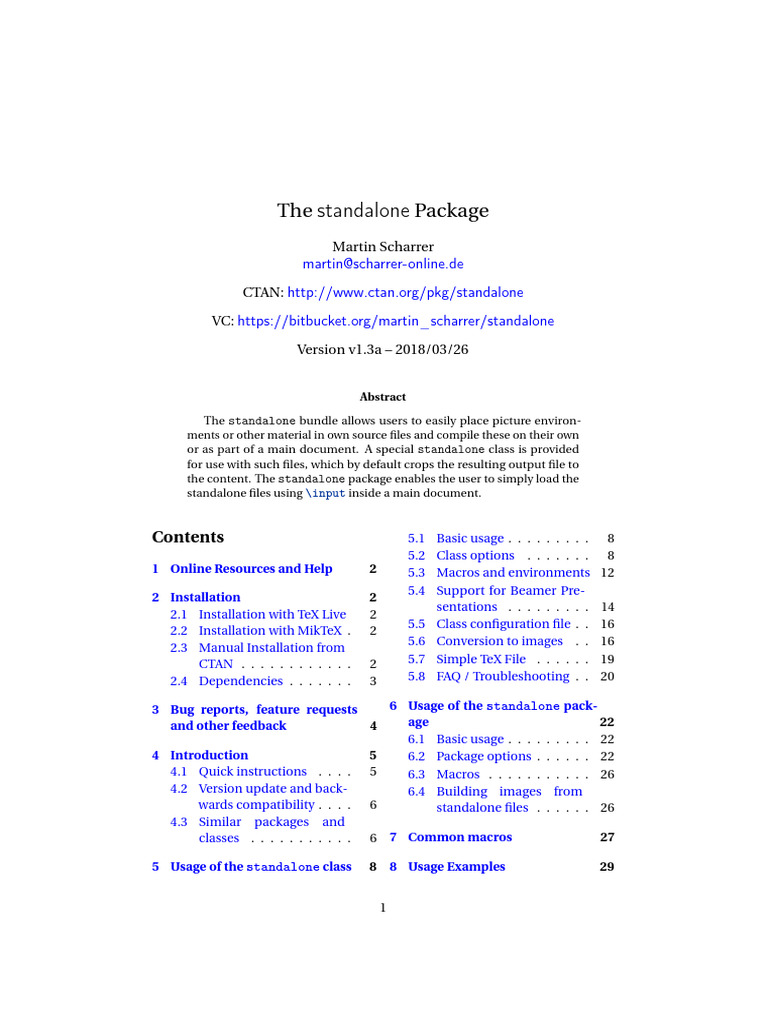 LaTeX, Standalone | PDF | Te X | Zip (File Format)