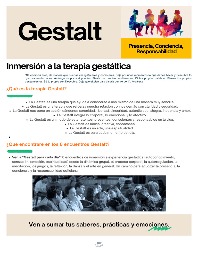 Gestalt Fluye | PDF | Terapia Gestalt | Las emociones