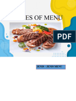 Types of Menu