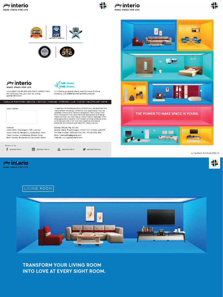 Godrej Living Room Furniture Catalogue | PDF