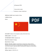 Position Paper Peopleâ S Republic of China
