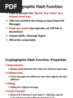 Cryptographic Hash Function and Its Properties