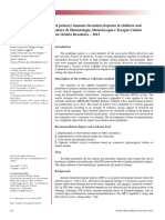 Guidelines On The Diagnosis of Primary Immune Thrombocytopenia in Children and