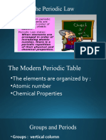 The Periodic Table Session 2