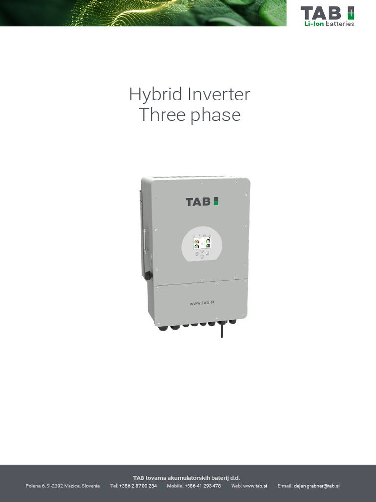 Invertor hibrid | PDF | Power Inverter | Alternating Current