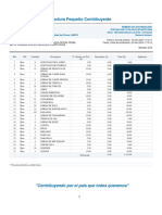 Factura Pequeño Contribuyente: "Contribuyendo Por El País Que Todos Queremos"