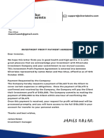 Investment Agreement Letterhead