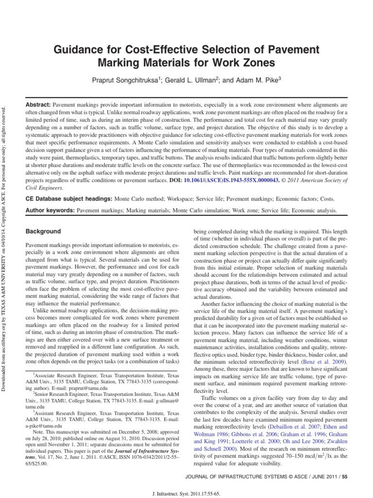 Guidance For Cost Effective Selection of | PDF | Road Surface | Loss ...
