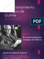 4. El condicionamiento contiguo de Guthrie