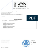 Certificat de Scolarité NZAOU