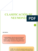 neumonía clasificación