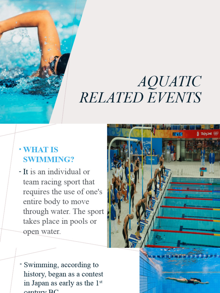 Aquatic Related Events | PDF | Swimming (Sport) | Swimming
