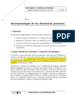 Neuropsicologia de Las Demencias Primarias