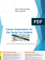 Career Guidance Session Senior Five 2022