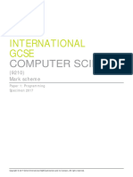 9210 International Gcse Computer Science Mark Scheme 1 v1.0