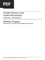 Gcse Computer Science Paper 1 Skeleton Programme v1 11.12.2017