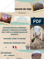 Itinerario Arequipa