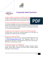 FAQ For MTSE Students