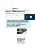 Resolver Problemas Complexos Requer Qualificar o Debate' - Nexo Jornal