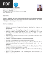 Niraj Mishra - SFDC Salesforce Devloper Resume