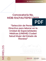 Morelos MDB 104 Yautepec 2022