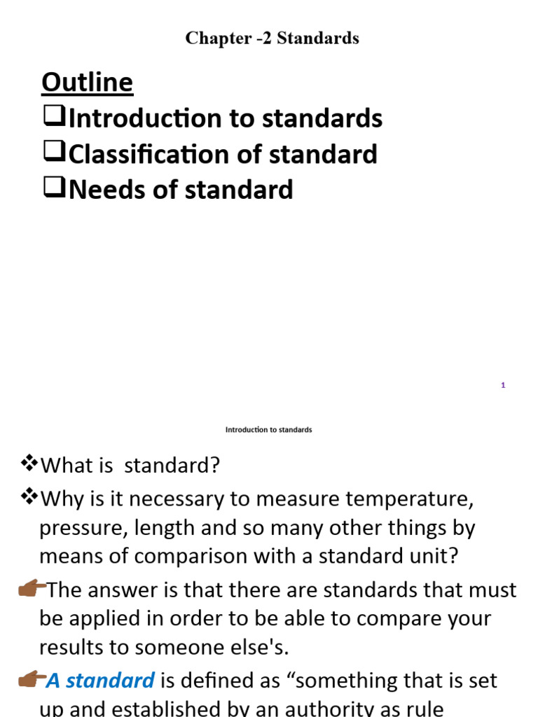 Chapter-2 Standard | PDF | Measurement | Calibration