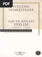 William Shakespeare - Aşk Ve Anlatı Şiirleri | PDF