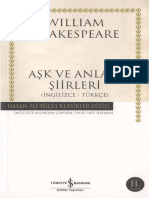 William Shakespeare - Aşk Ve Anlatı Şiirleri